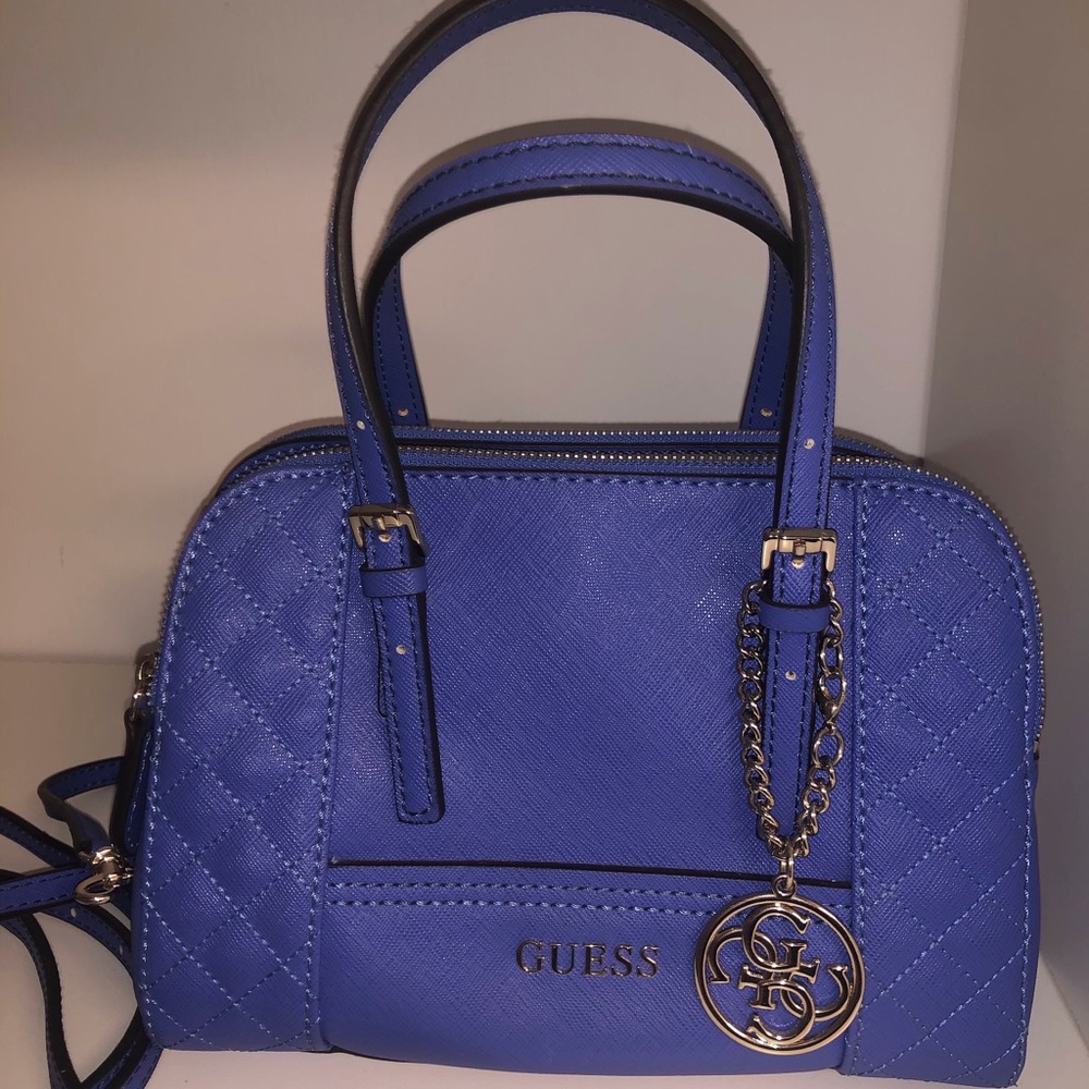 Gorgeous blue guess bag (Satchel) with extra strap